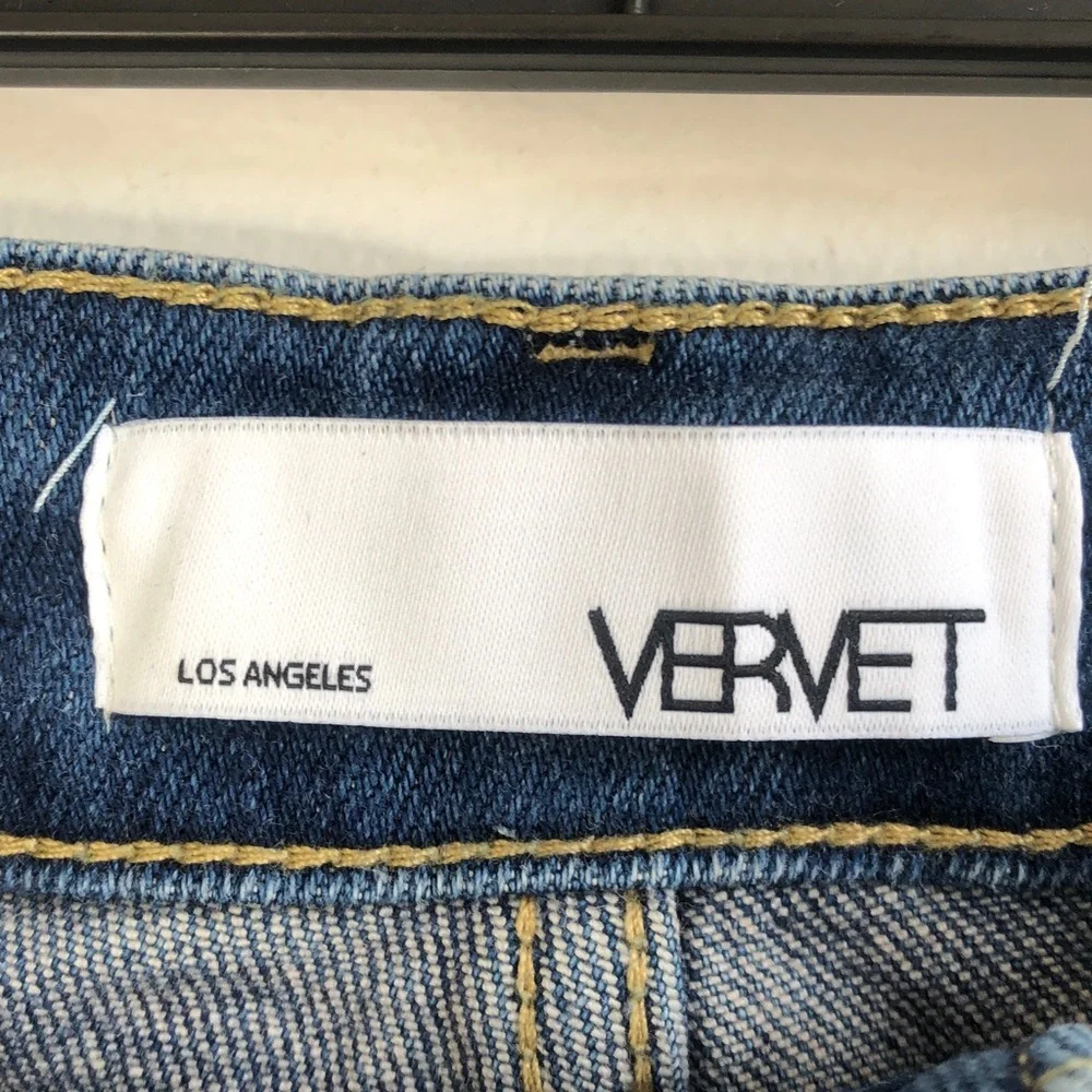 Vervet Distressed Boyfriend Ankle Blue Jeans - Picture 7 of 7